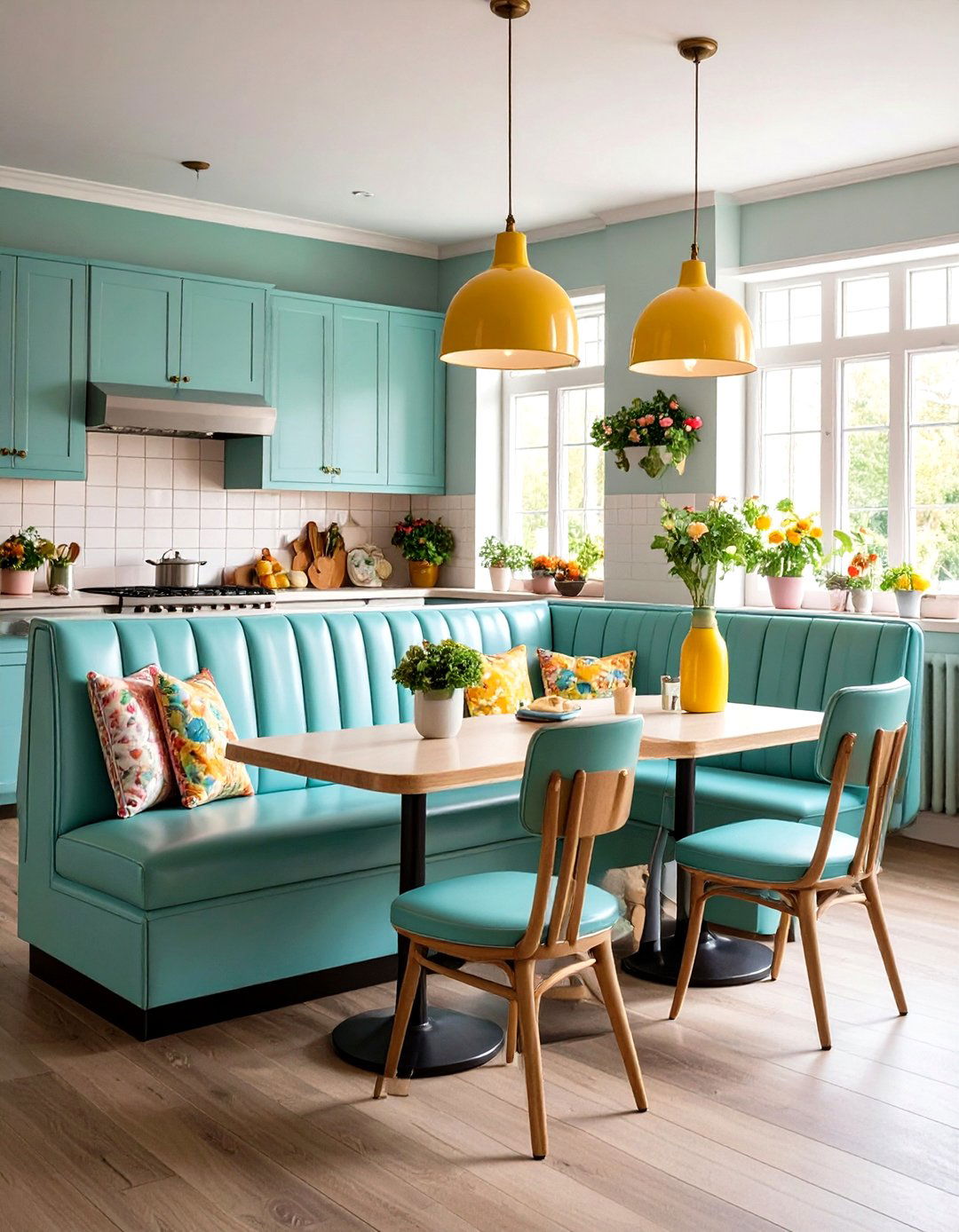 Booth Style Eat in Kitchen Banquette - 20 Eat in Kitchen Ideas