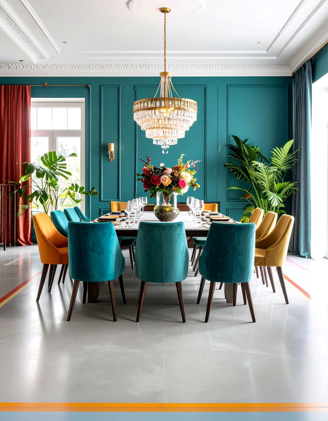 Border Design Indoor Concrete Floor Paint - 20 Indoor Concrete Floor Paint Ideas