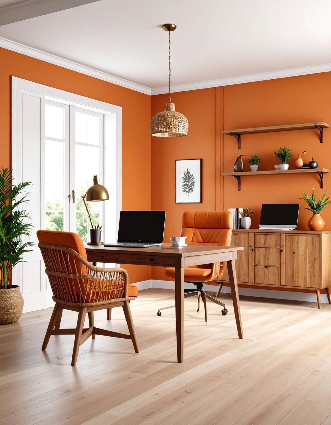 Bosc Pear SW Organic Home Office Paint Color - 20 Home Office Paint Colors