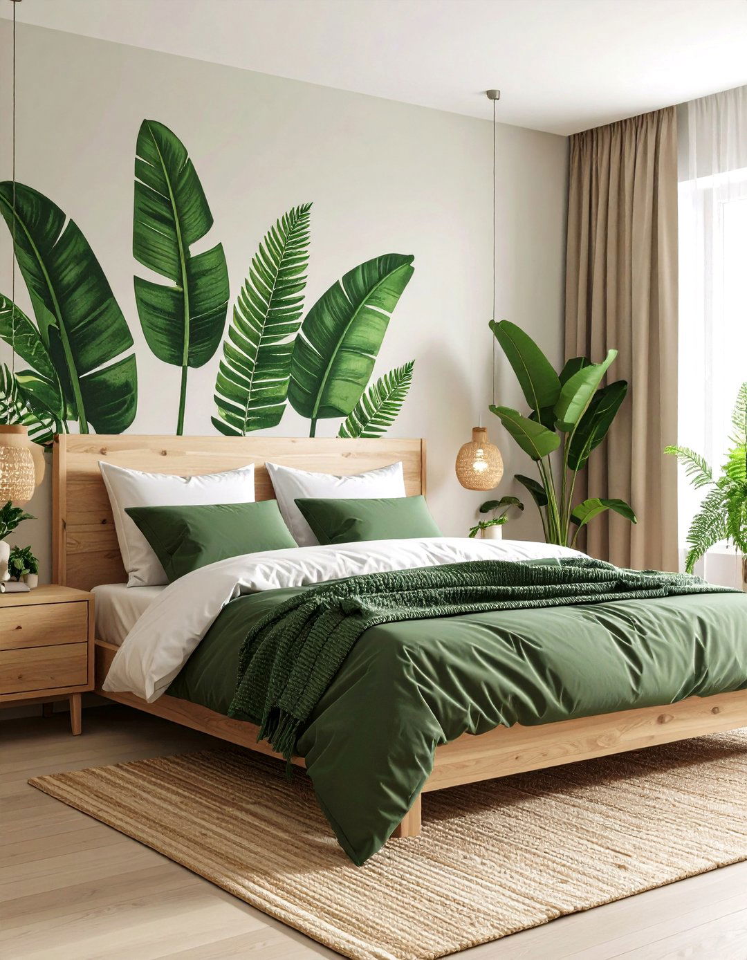 Botanical Bedroom Wallpaper for Fresh Serenity - 20 Bedroom Wallpaper Ideas