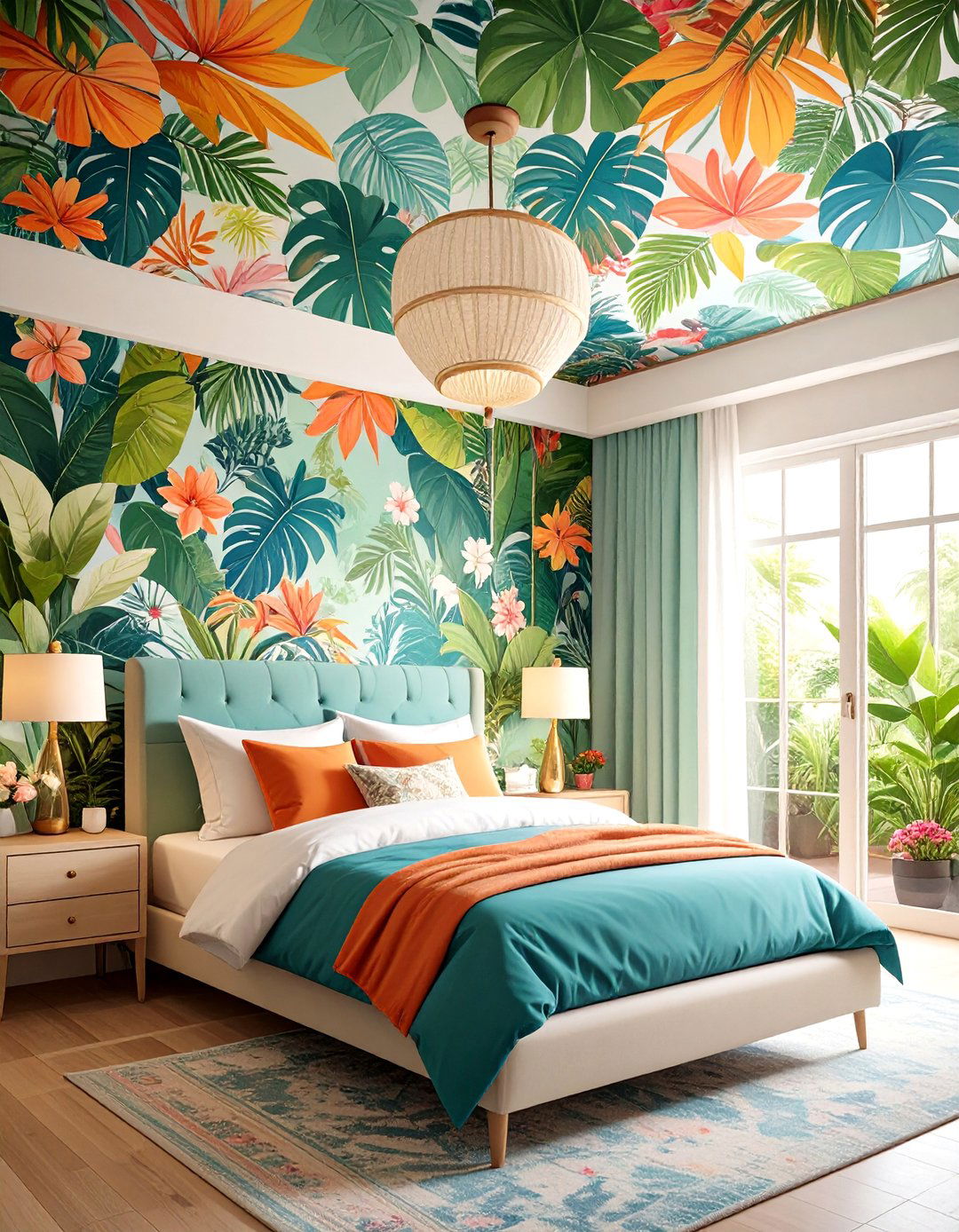 Botanical Ceiling Wallpaper Designs - 20 Ceiling Wallpaper Ideas