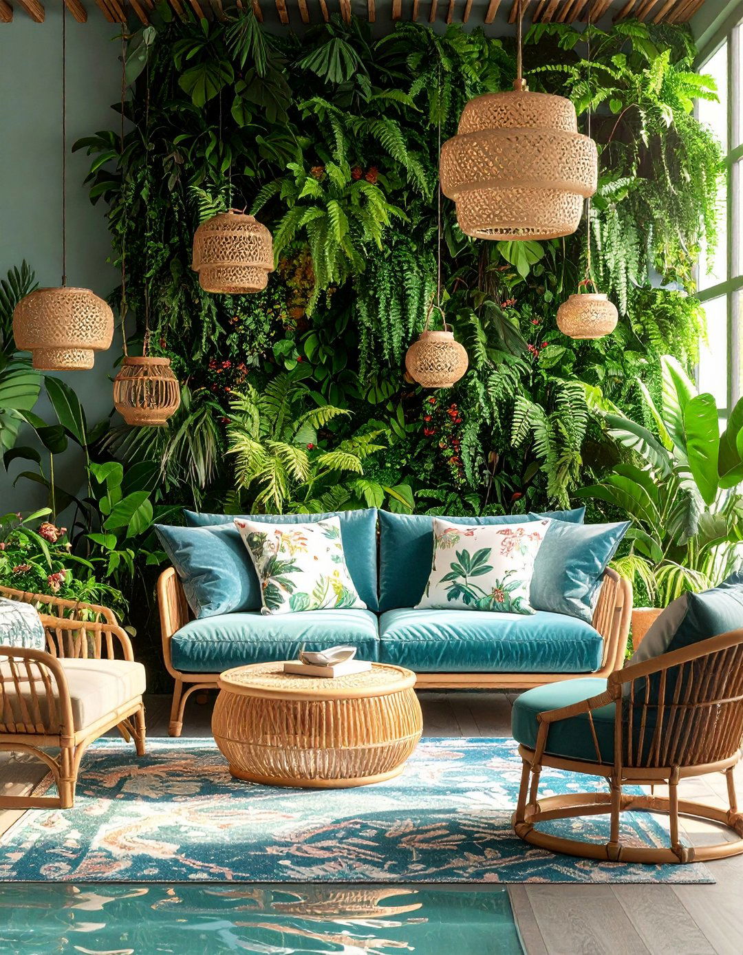 Botanical Garden Bedroom with Living Plant Walls - 20 Fantasy Bedroom Ideas
