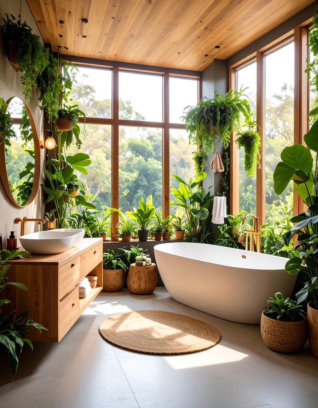 Botanical Garden Restaurant Bathroom Oasis - 20 Restaurant Bathroom Ideas