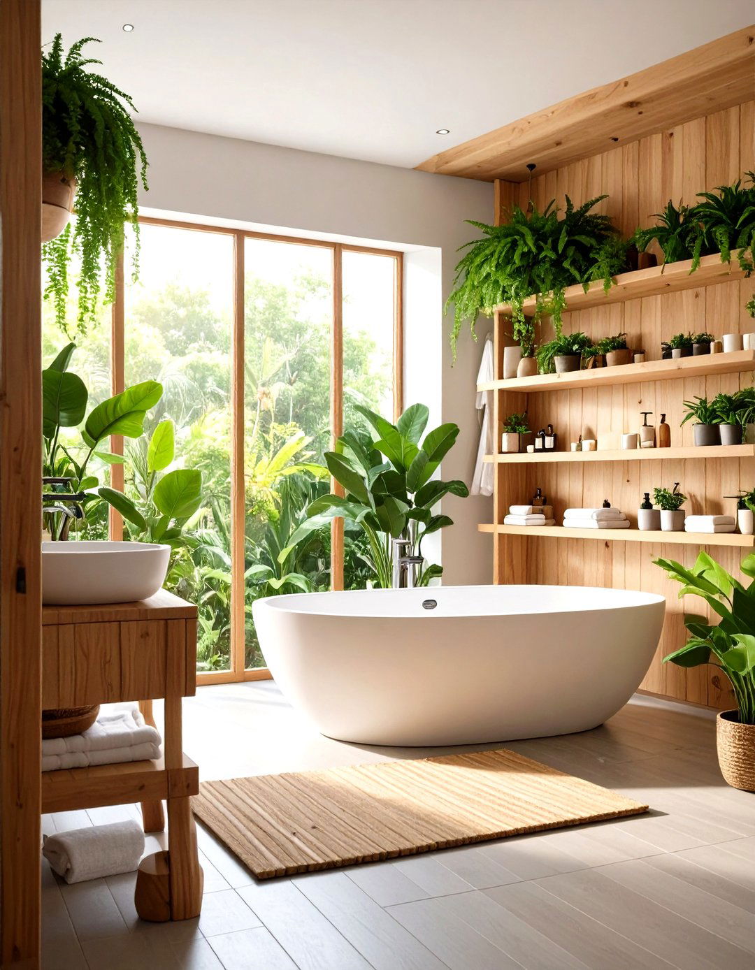 Botanical Garden Romantic Bathroom Sanctuary - 20 Romantic Bathroom Ideas