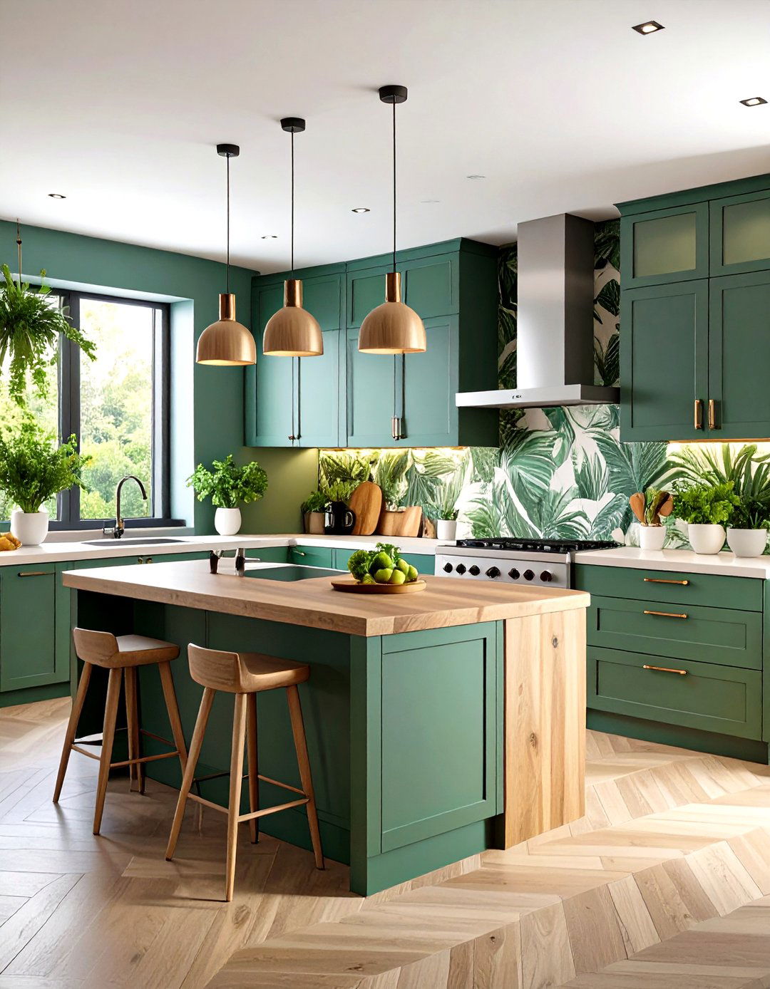 Botanical Kitchen Wallpaper Paradise - 20 Kitchen Wallpaper Ideas
