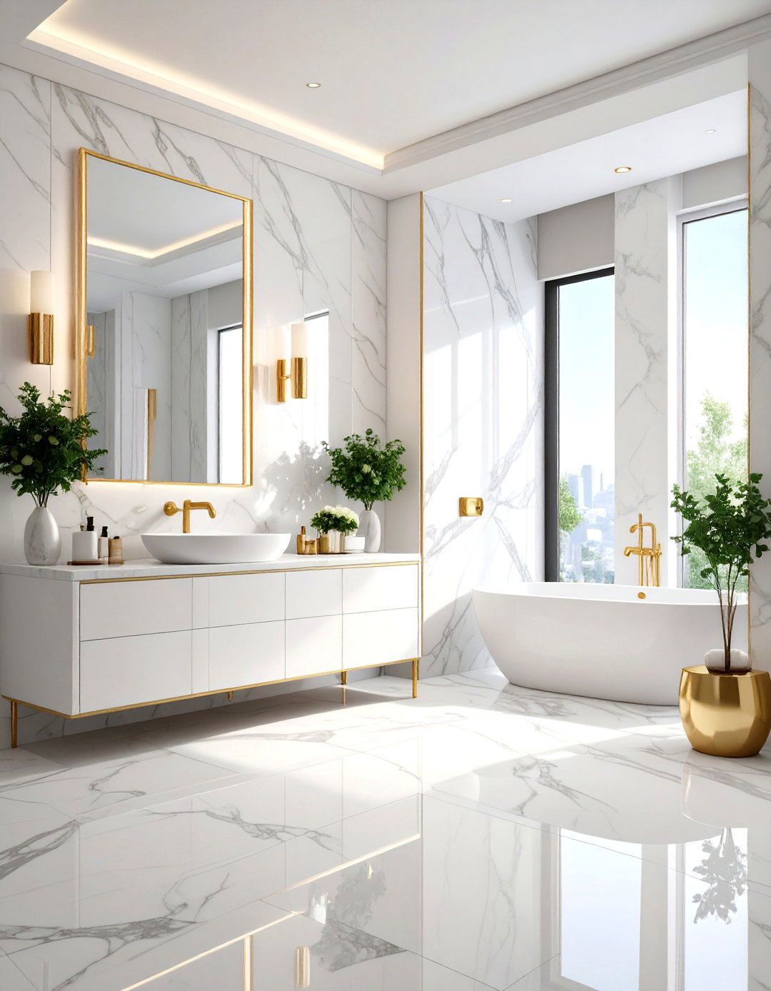 Botanical Wallpaper Powder Room - 20 Powder Room Ideas