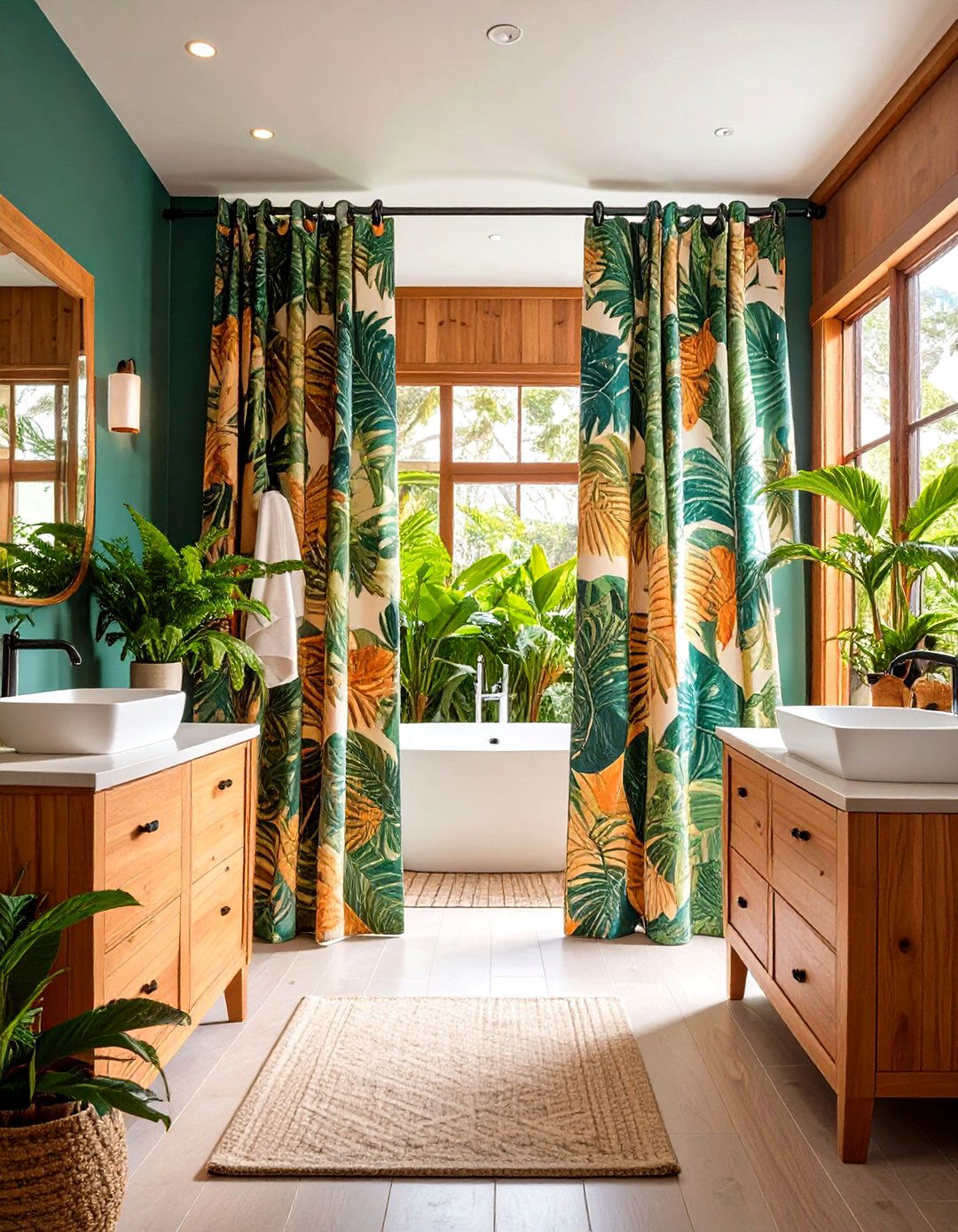 Botanical and Floral Designs - 20 Shower Curtain Ideas
