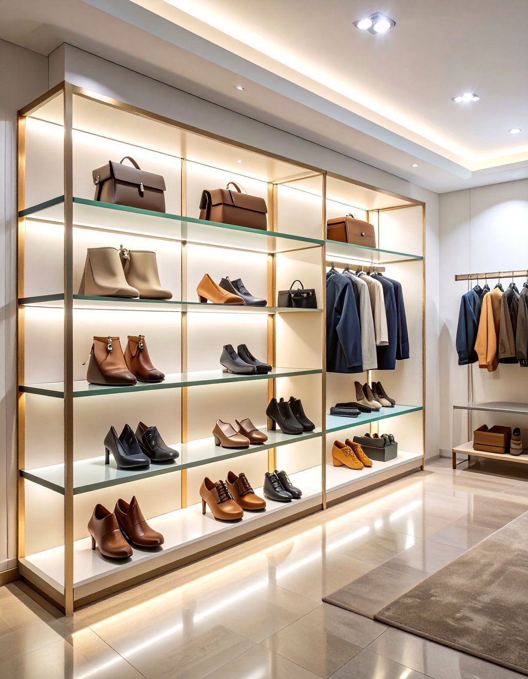 Boutique Display Dressing Room Shelving - 20 Dressing Room Ideas