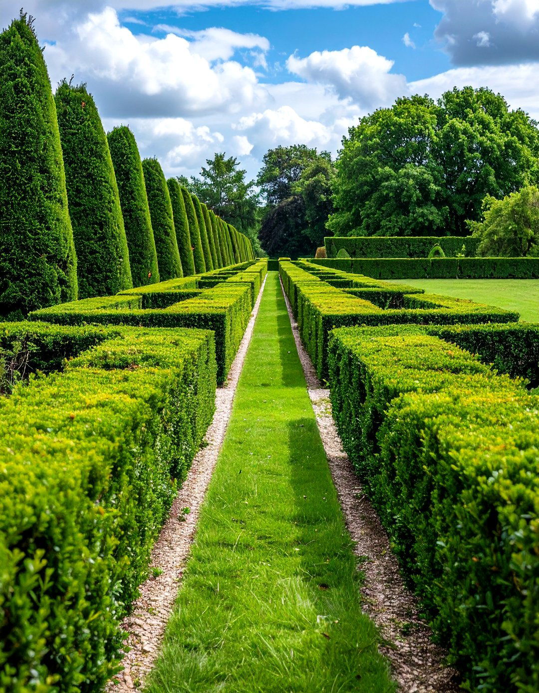 Boxwood Edging for Crisp Formal Garden Lines - 20 Formal Garden Ideas