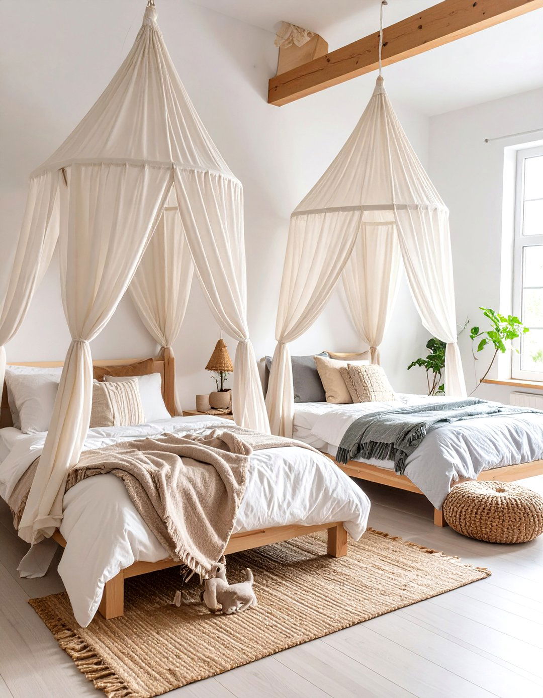Boy and Girl Shared Small Room Canopy Privacy Screens - 20 Boy and Girl Shared Small Room Ideas