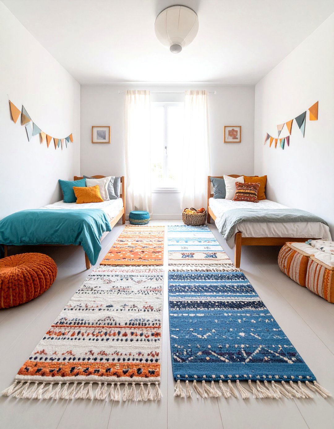 Boy and Girl Shared Small Room Floor Rug Boundary Definition - 20 Boy and Girl Shared Small Room Ideas