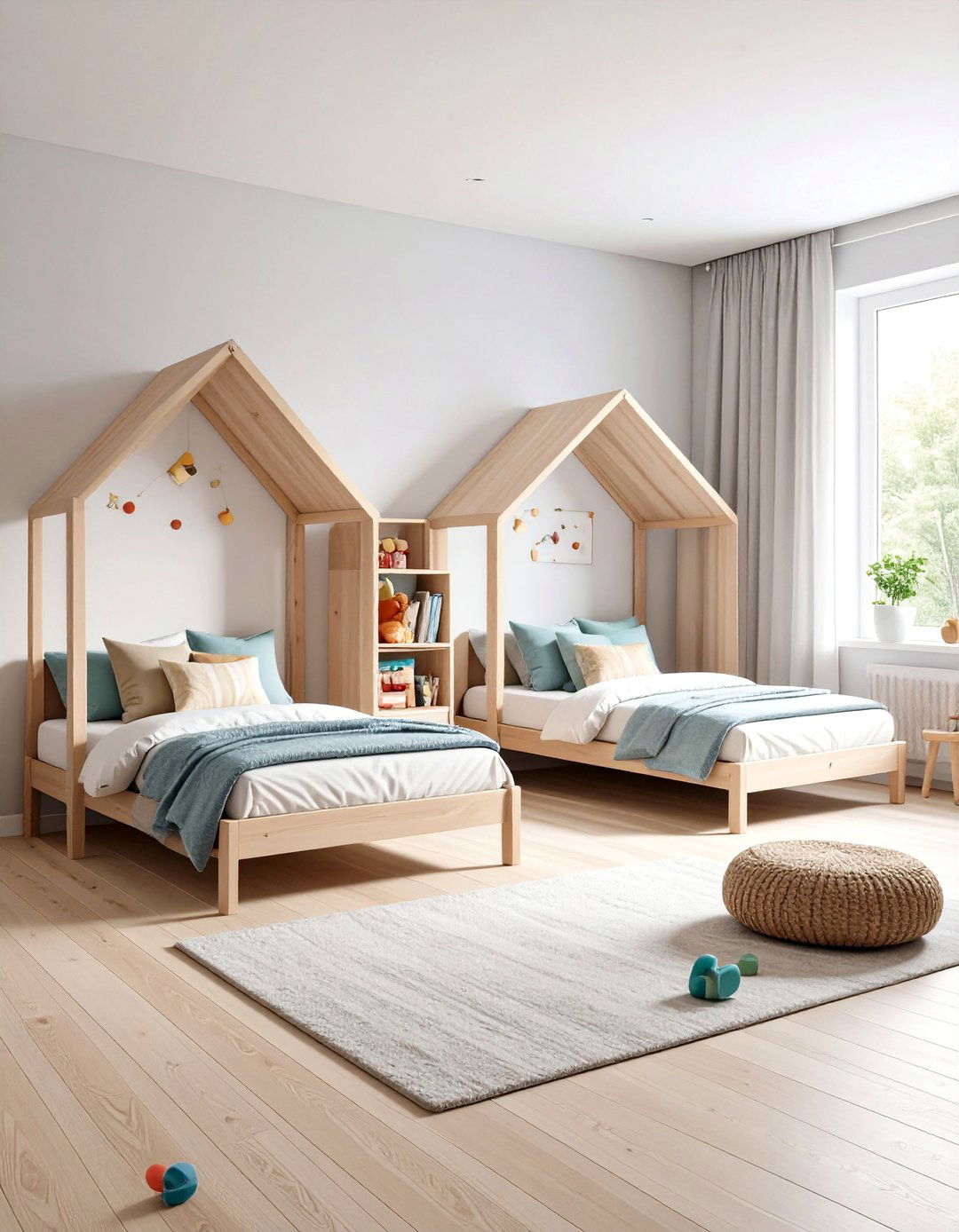 Boy and Girl Shared Small Room L Shaped Bed Layout - 20 Boy and Girl Shared Small Room Ideas