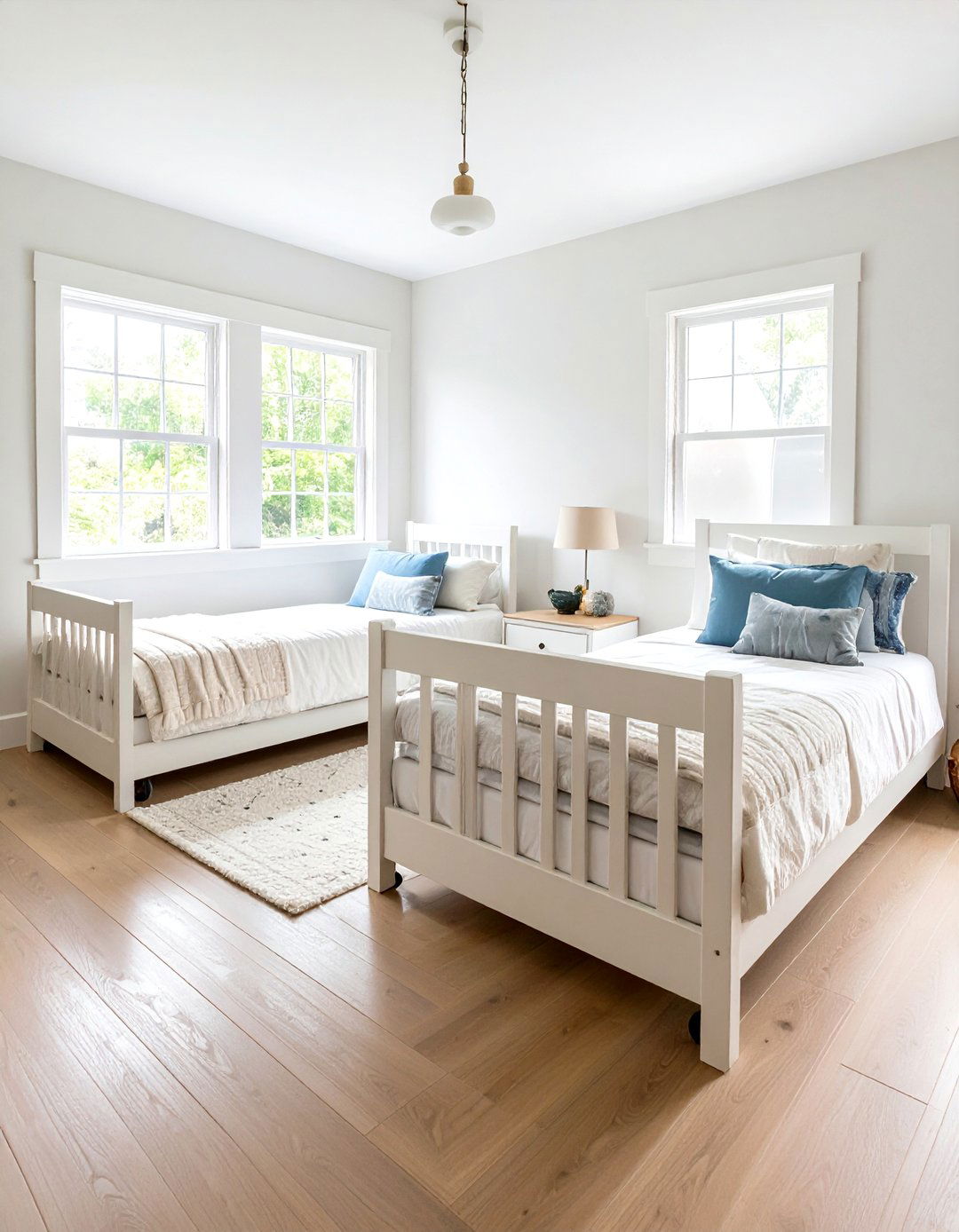 Boy and Girl Shared Small Room Trundle Bed Solution - 20 Boy and Girl Shared Small Room Ideas