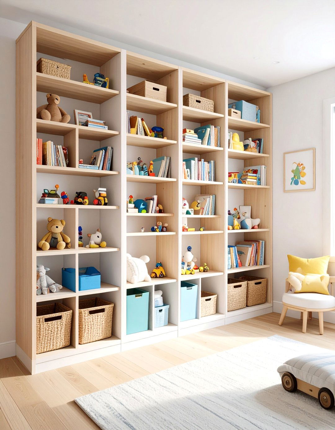 Boy and Girl Shared Small Room Vertical Storage Solutions - 20 Boy and Girl Shared Small Room Ideas