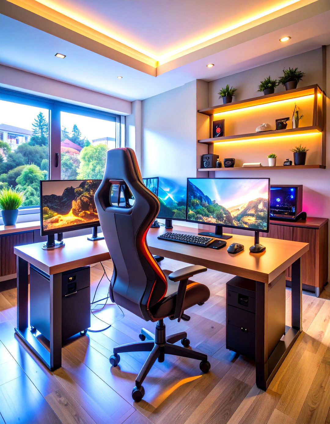 Boys Dorm Room Gaming Station Setup - 20 Boys Dorm Room Ideas