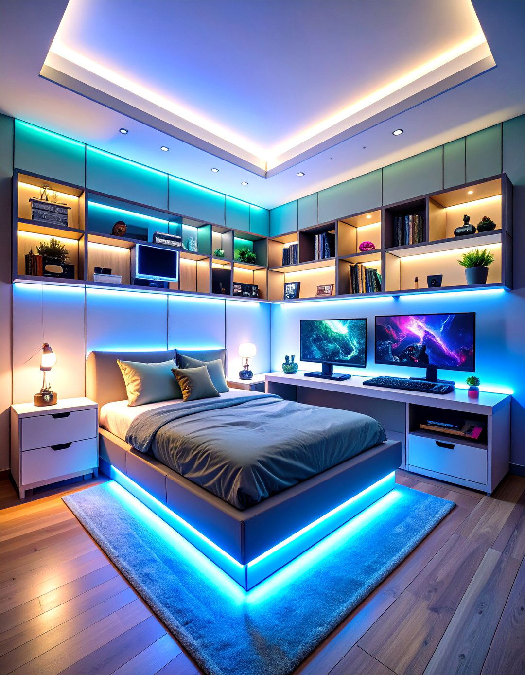 Boys Gaming Bedroom Ergonomic Furniture Zone - 20 Boys Gaming Bedroom Ideas