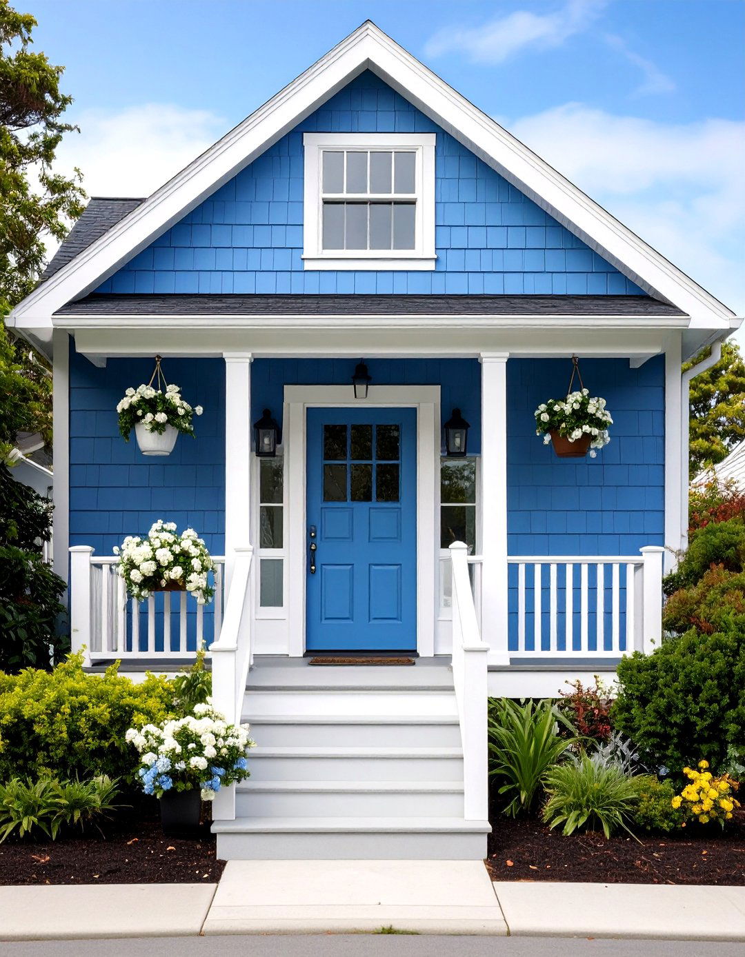 Bracing Blue Exterior House Color - 20 Blue Exterior House Colors