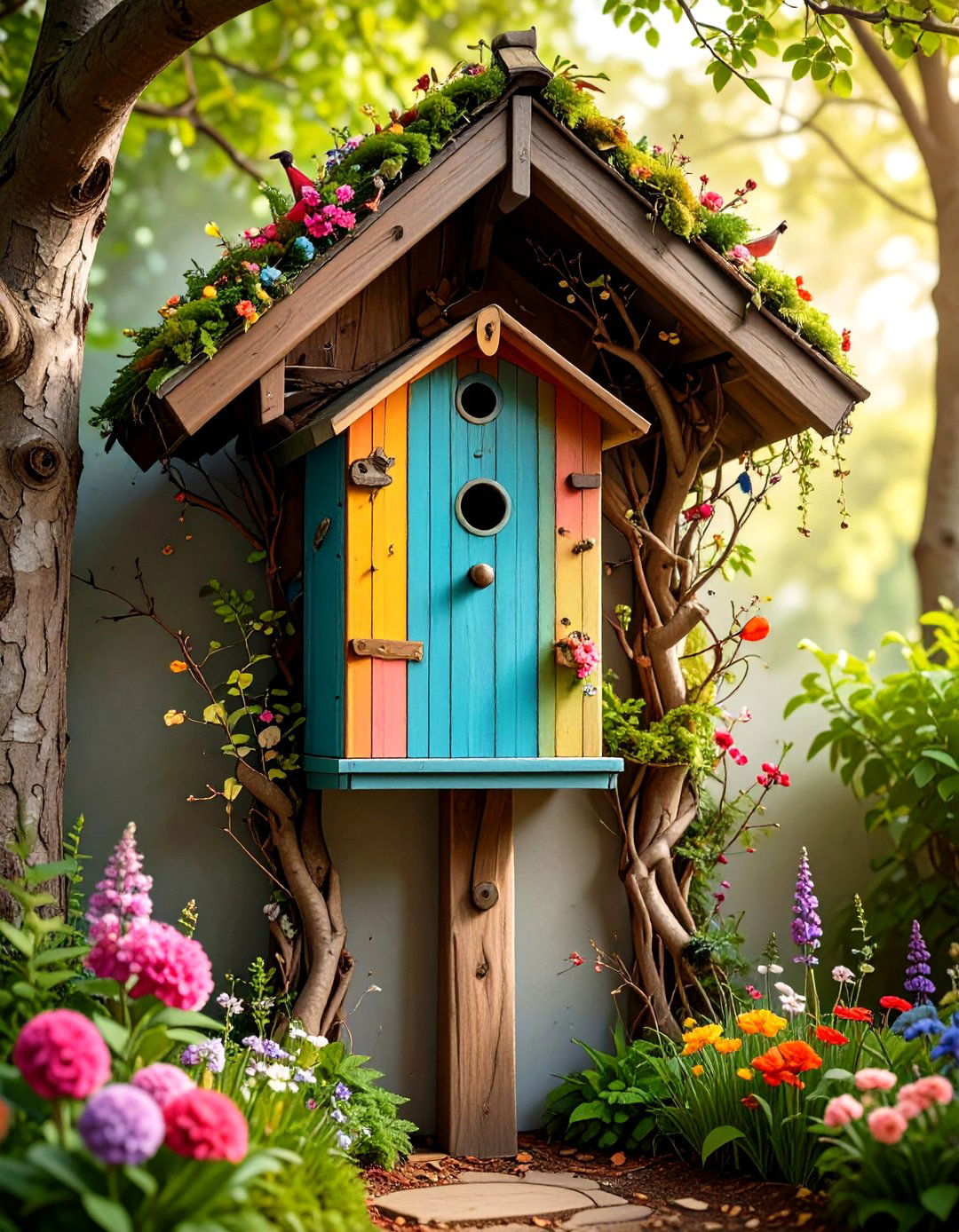 Branch and Tree Mailbox Post - 20 Mailbox Post Ideas