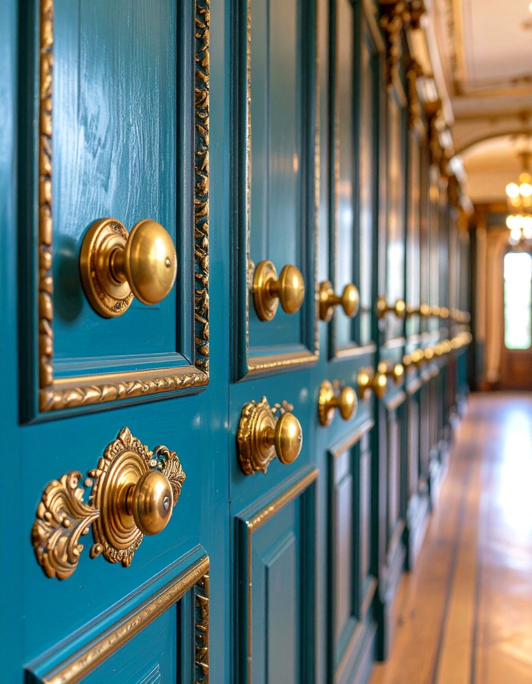 Brass Door Hardware - 20 Victorian Hallway Ideas