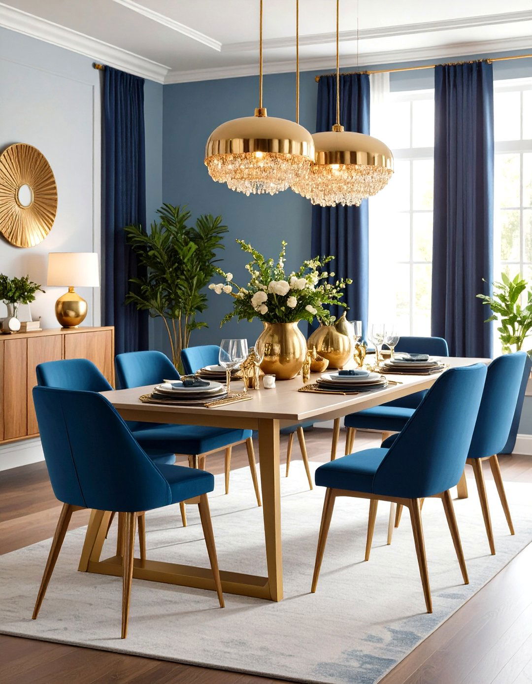 Brass and Metal Accents Mid Century Modern Dining Room - 20 Mid-century Modern Dining Rooms