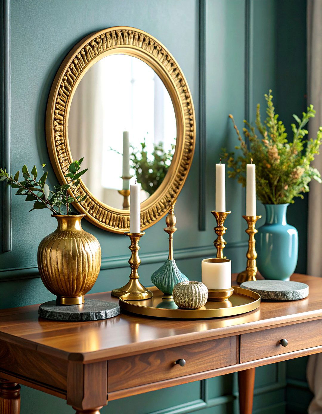 Brass and Metallic Accents for Boho Luxury - 20 Bohemian Interior Design Ideas