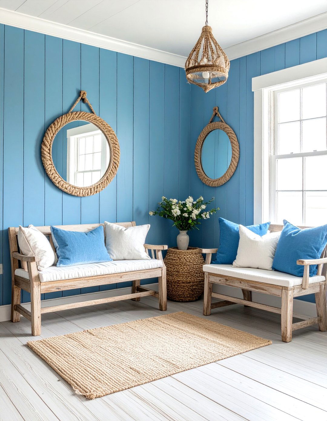 Breezy Coastal Blue Paint Color - 20 Calming Paint Colors