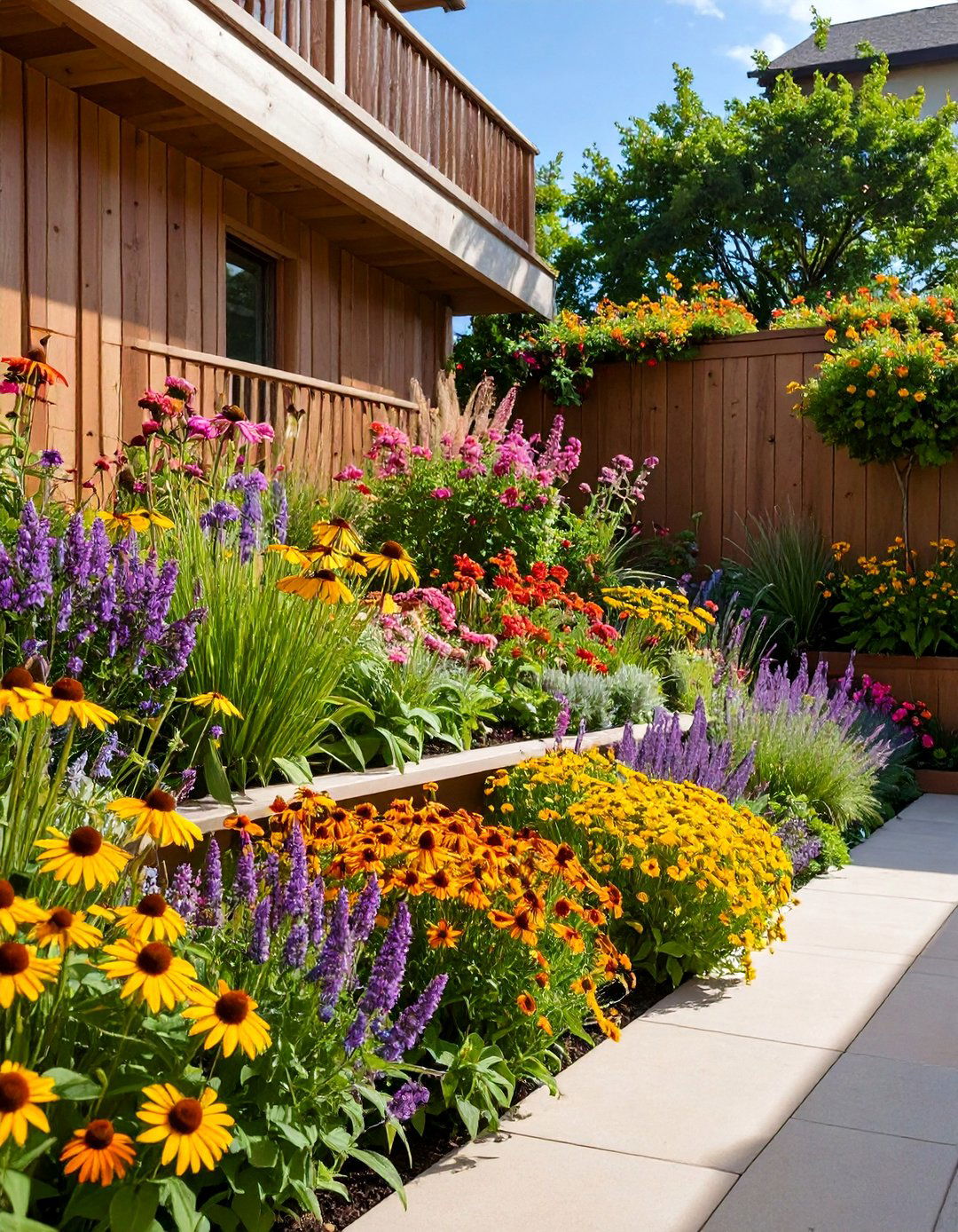 Brick Built Terraced Beds - 20 Terraced Garden Ideas