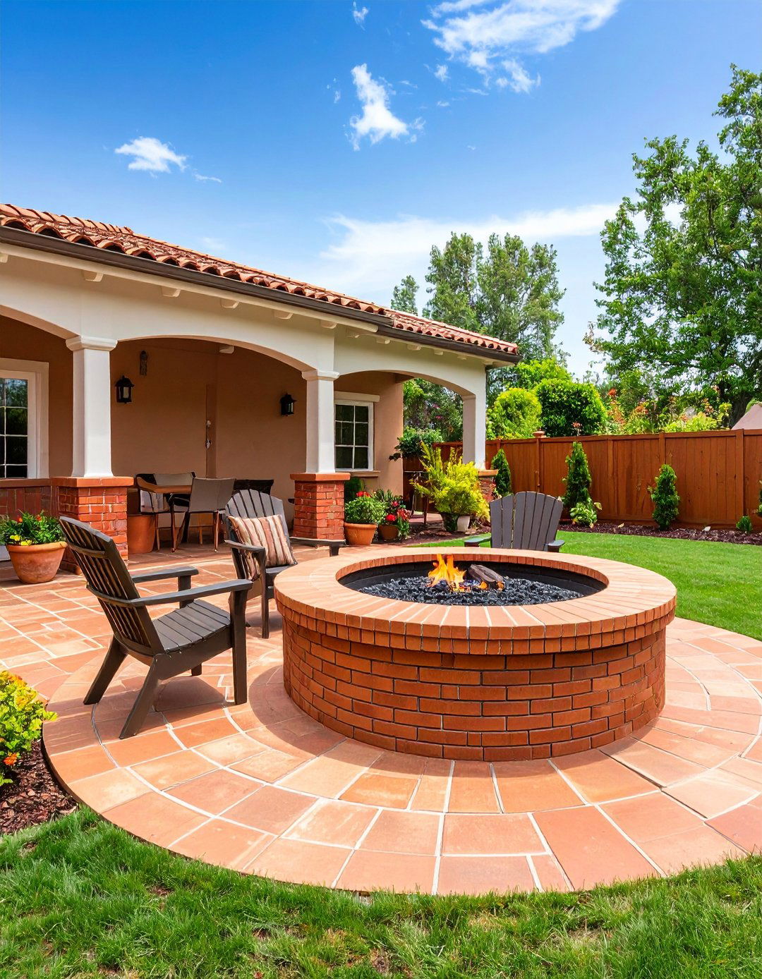 Brick Fire Pit Construction - 20 Fire Pit Ideas