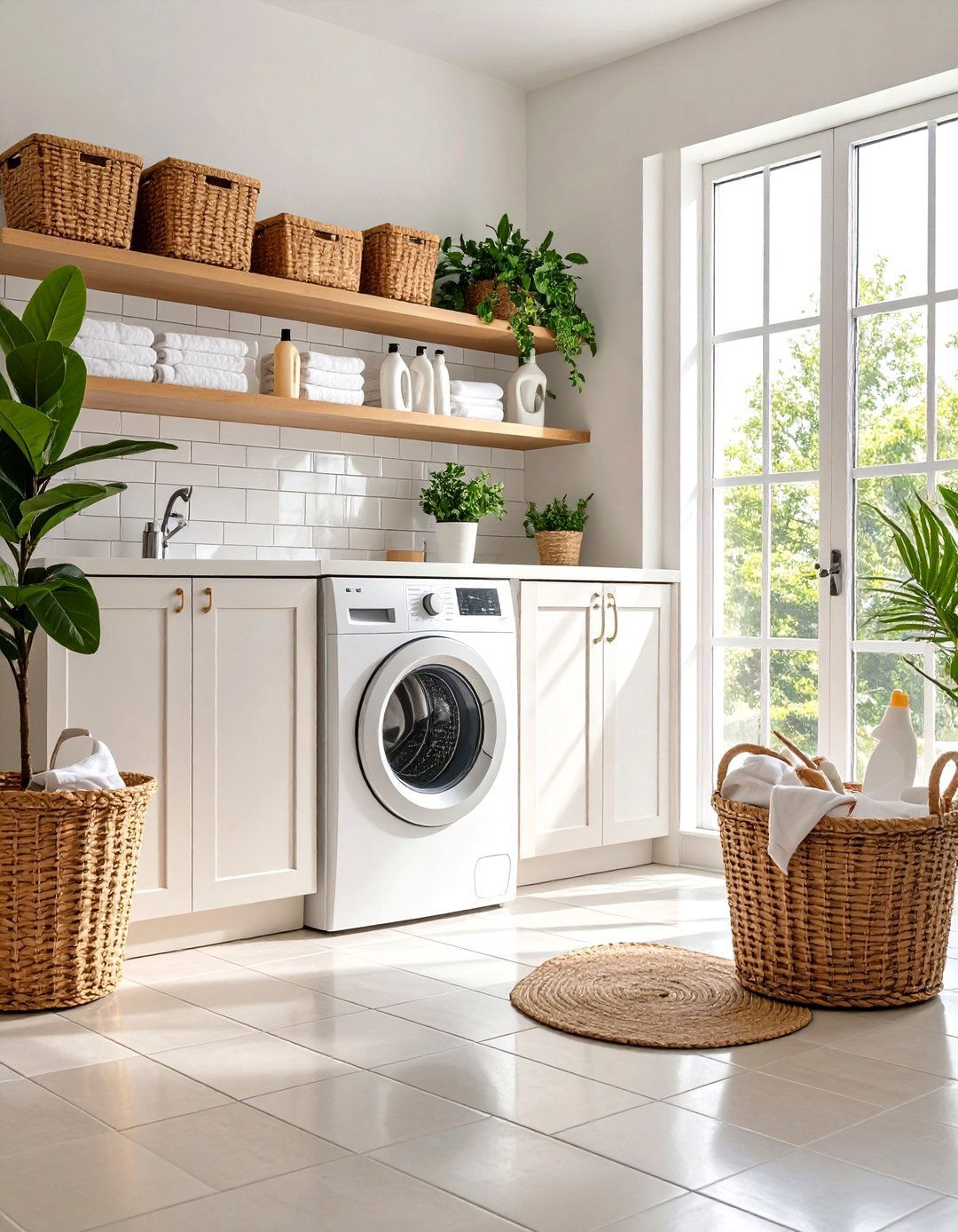 Brick Floor Laundry Room Cleaning Solutions - 20 Brick Floor Laundry Room Ideas
