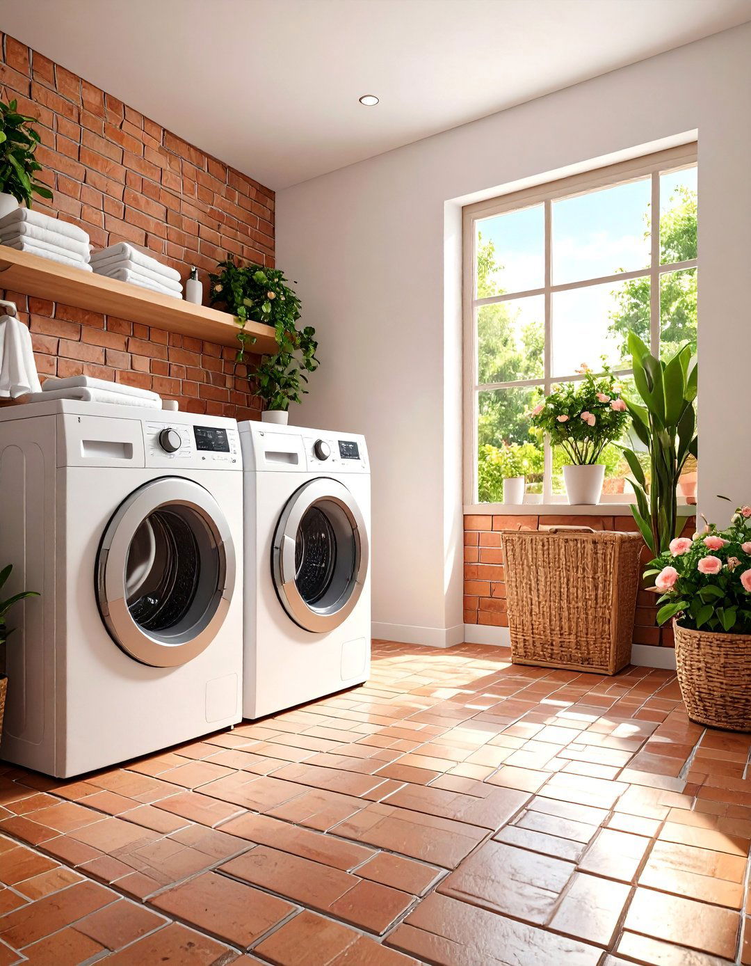 Brick Floor Laundry Room Cost Considerations - 20 Brick Floor Laundry Room Ideas