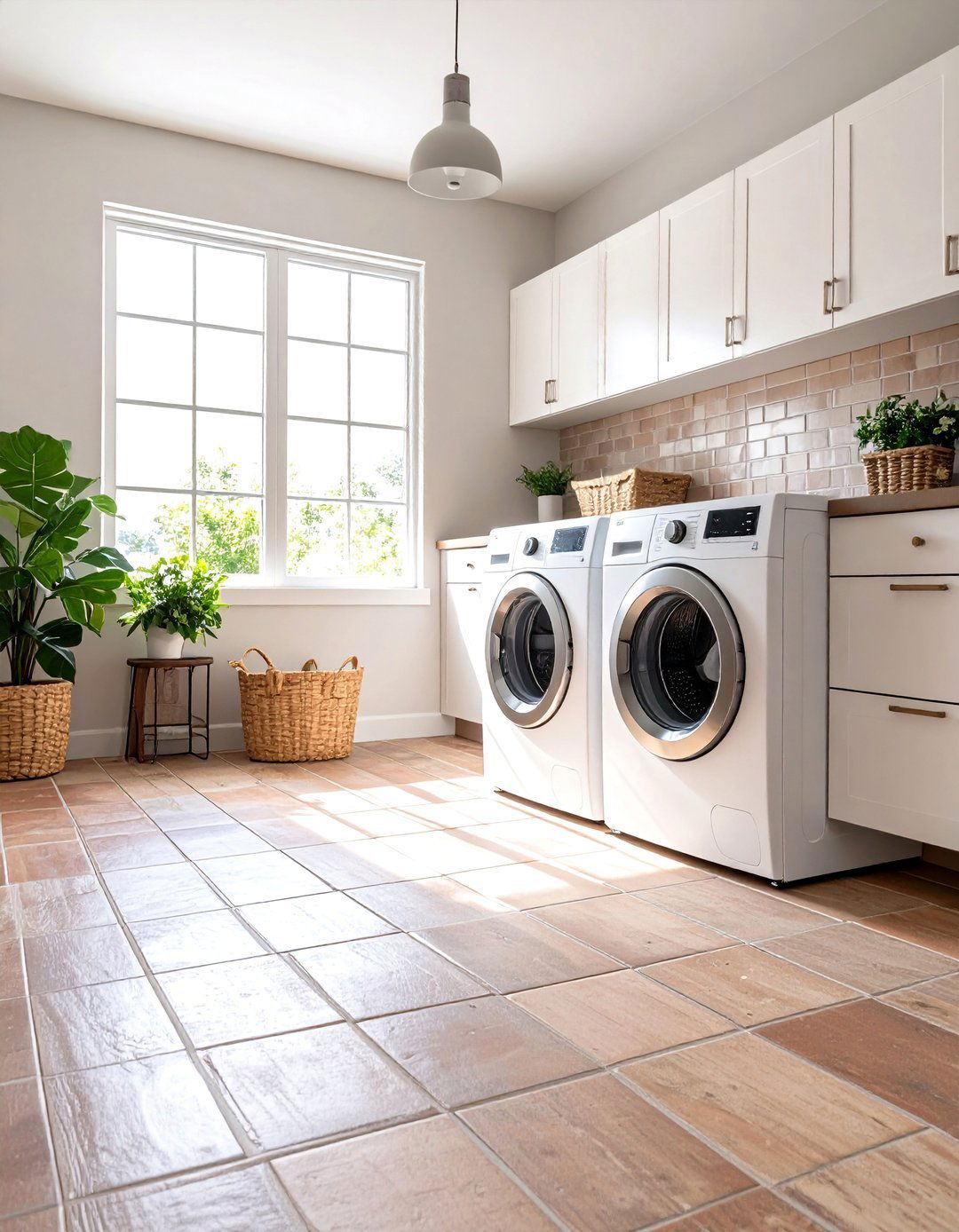 Brick Floor Laundry Room Durability Benefits - 20 Brick Floor Laundry Room Ideas