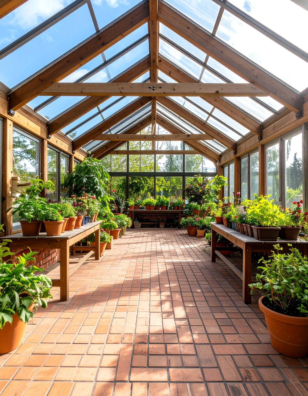 Brick Floor Sunroom Garden Room - 20 Brick Floor Sunroom Ideas