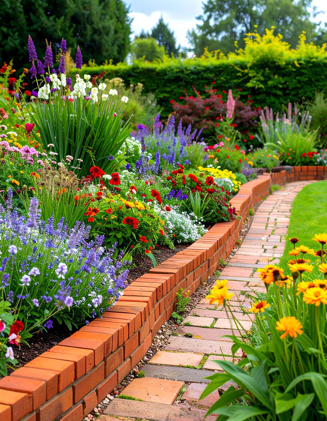 Brick Garden Edging for Timeless Appeal - 20 Garden Edging Ideas