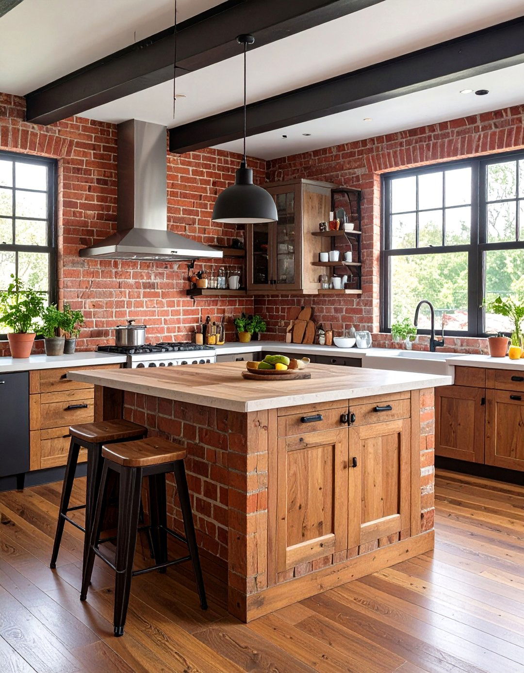 Brick Veneer Kitchen Island Back Panel - 20 Kitchen Island Back Panel Ideas