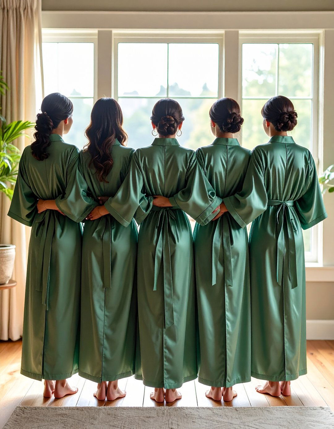 Bridal Robes and Getting Ready Attire - 20 Sage Green Wedding Ideas
