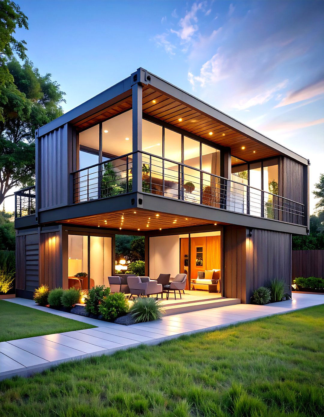 Bridged Container Home - 20 Container Home Ideas