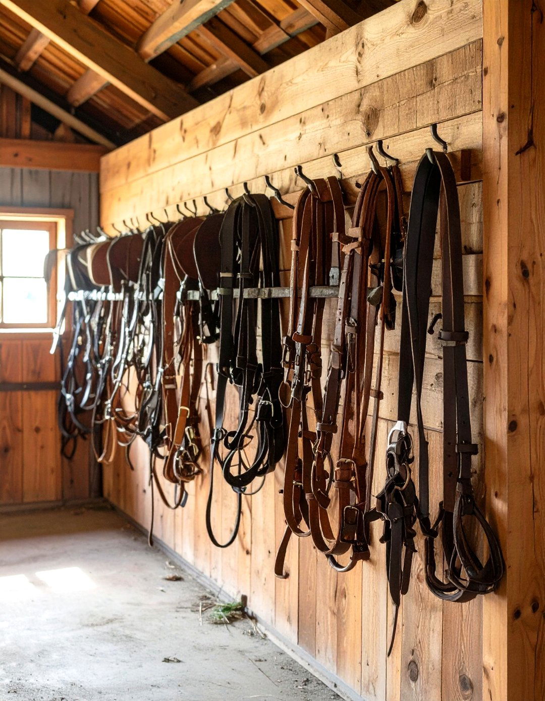 Bridle and Halter Racks - 20 Tack Room Ideas
