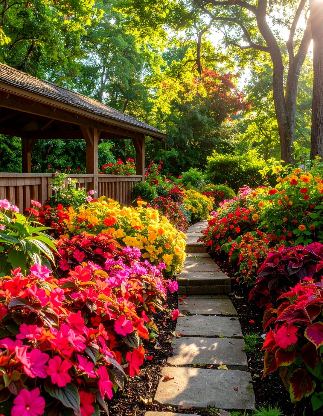 Bright Annual Accents - 20 Shady Garden Ideas