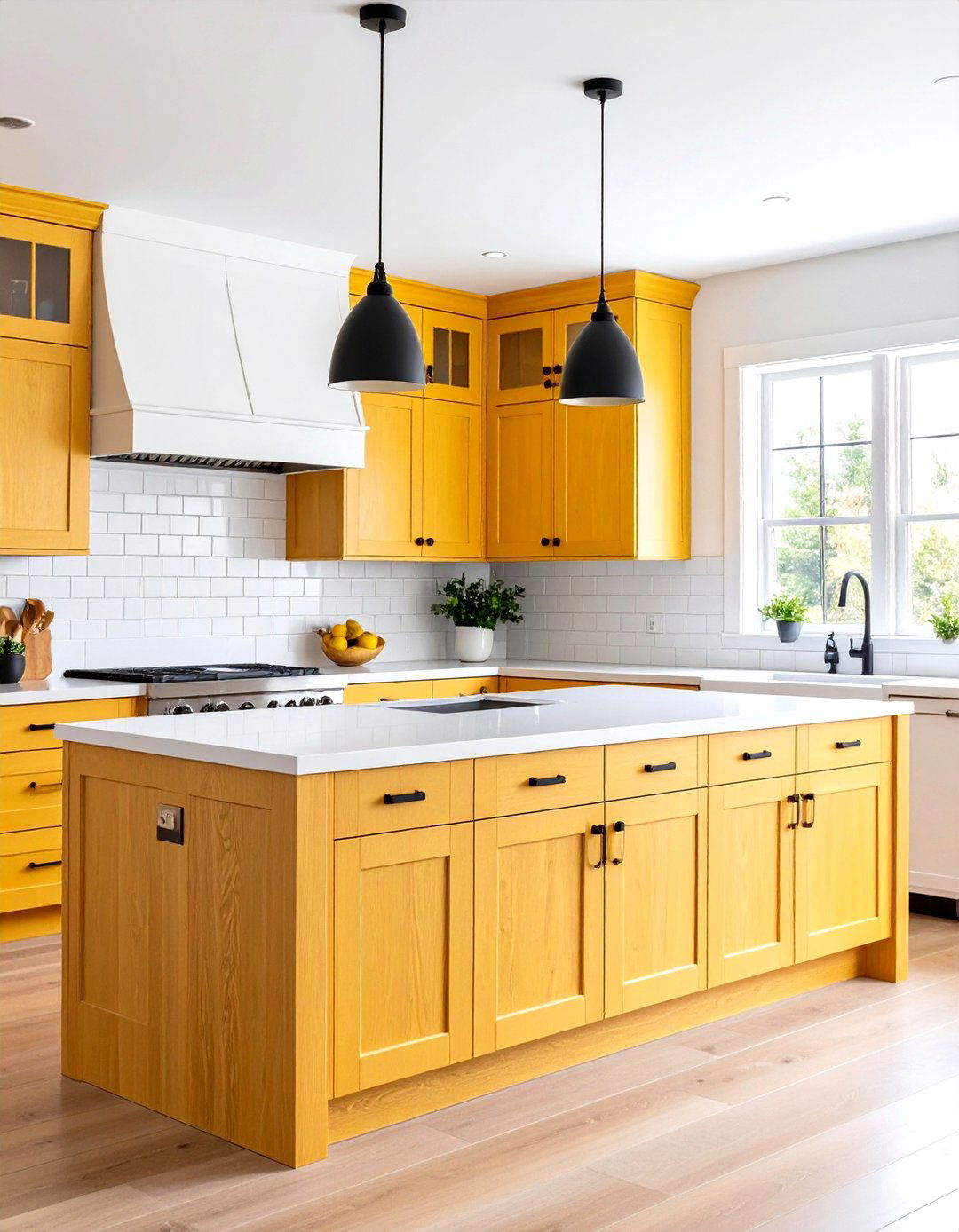 Bright White Quartz Countertops for Oak Cabinets - 20 what color countertops go with oak cabinets