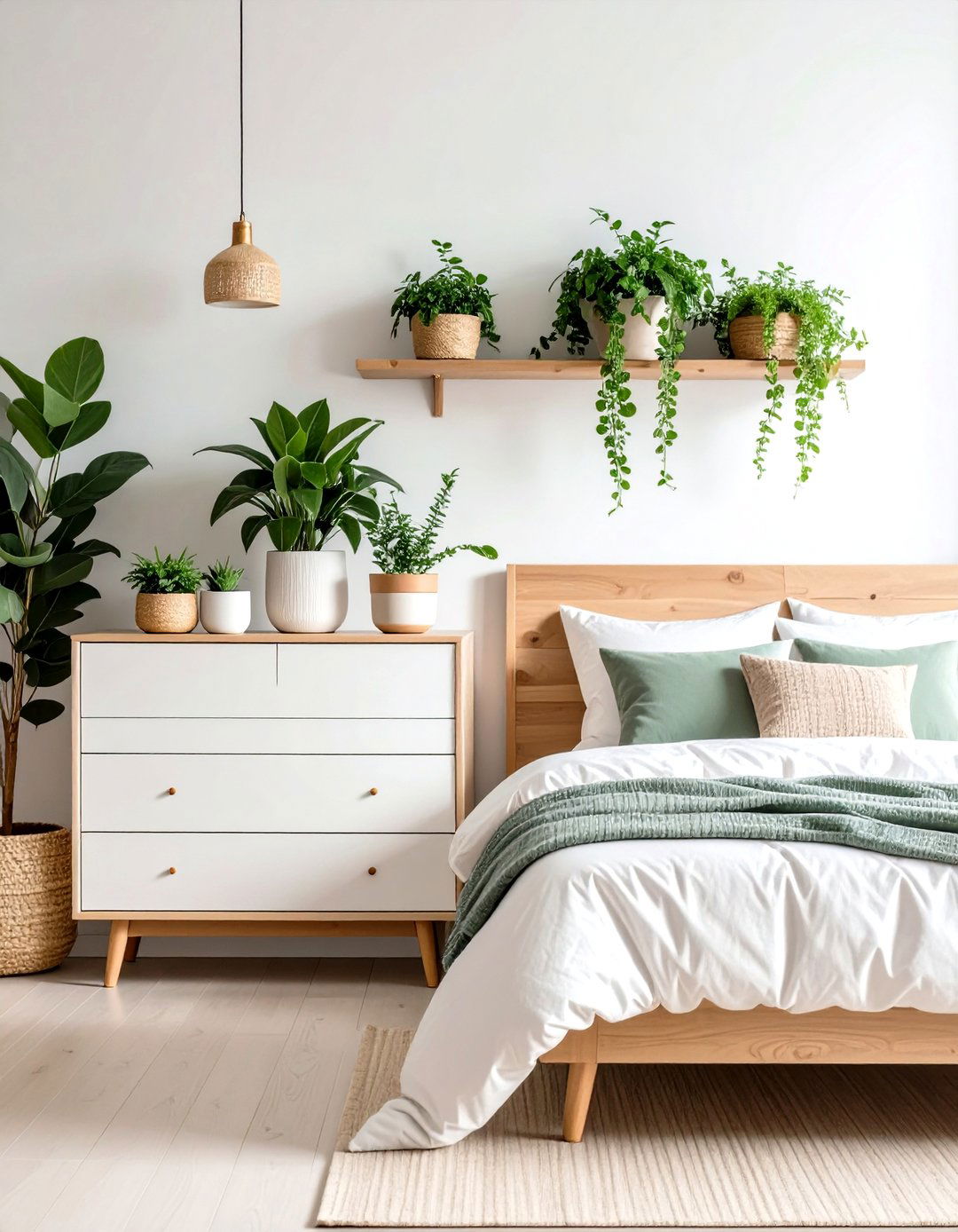 Bring Life In With Greenery - 20 Dresser Decor Ideas