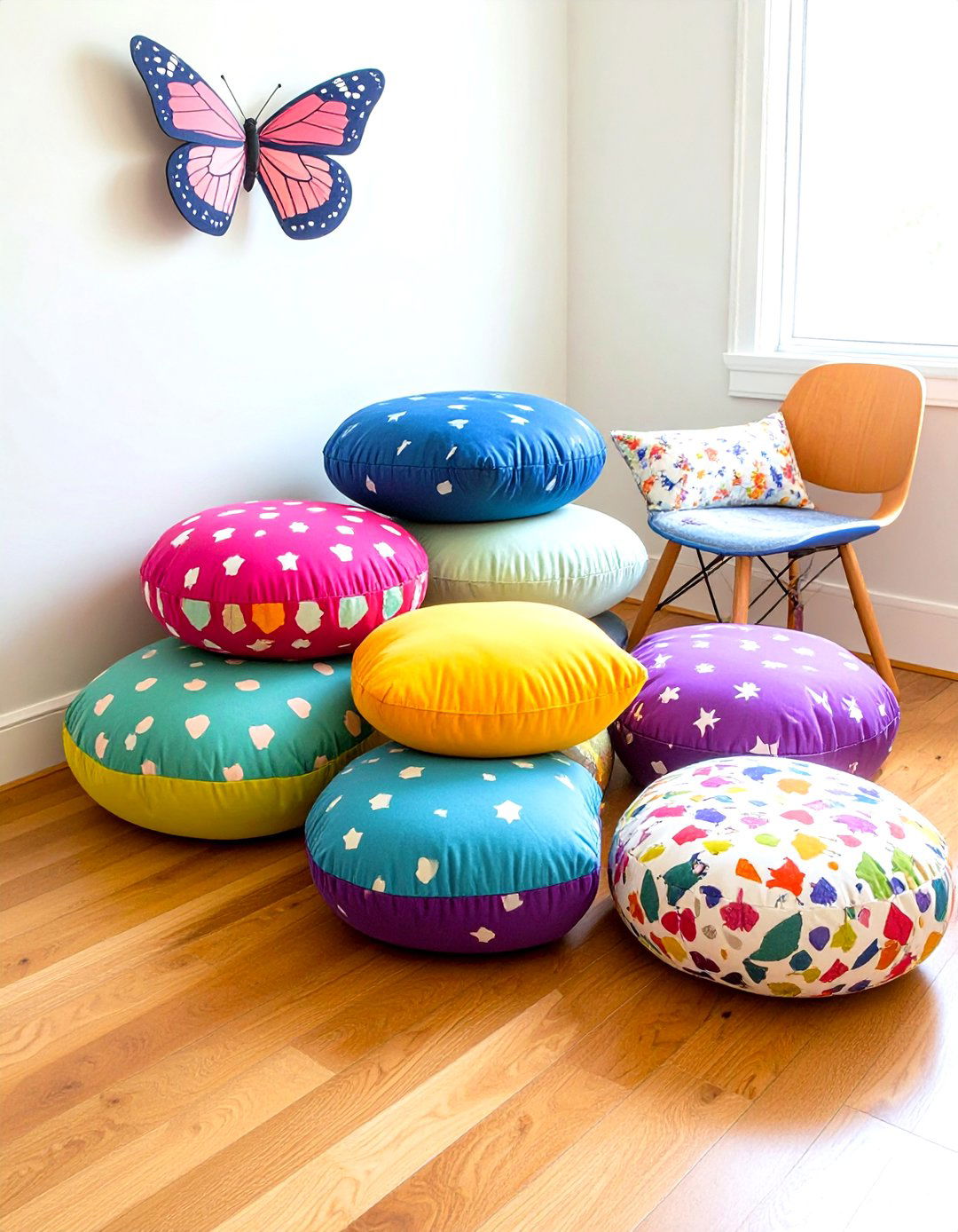 Bring in Foldable Chairs or Poufs for Extra Guests - 20 Dorm Room Decorating Ideas