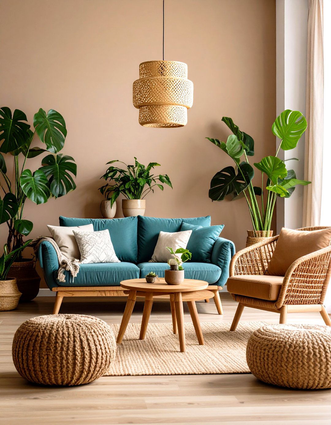 Bring in Greenery - 20 Simple Living Room Ideas
