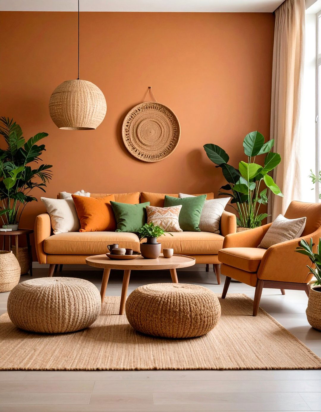 Brown Living Room with Caramel and Cream Combinations - 20 Brown Living Room Ideas