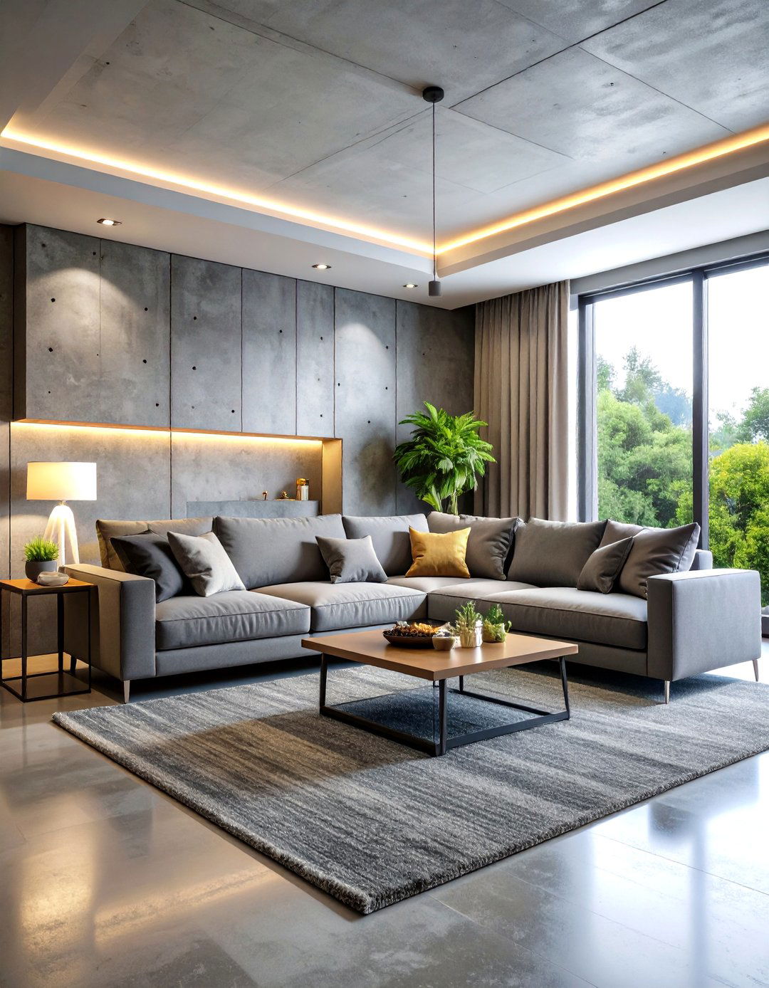Brutalist Concrete Living Room Core - 20 Brutalist Interior Design Ideas