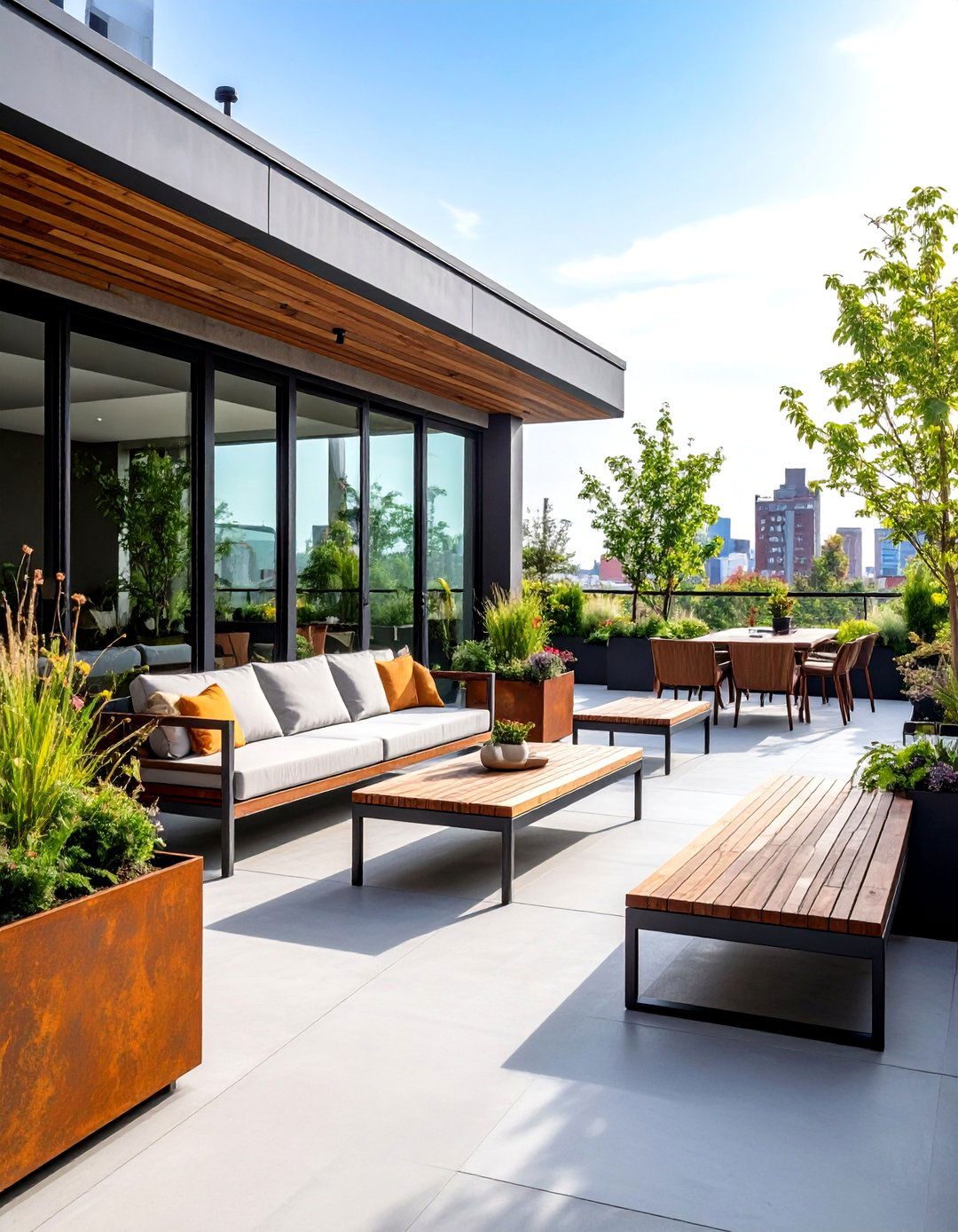 Brutalist Outdoor Indoor Terrace - 20 Brutalist Interior Design Ideas