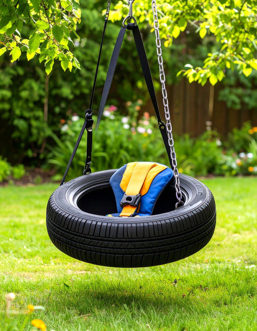 Bucket Seat Toddler Tire Swing - 20 Tire Swing Ideas