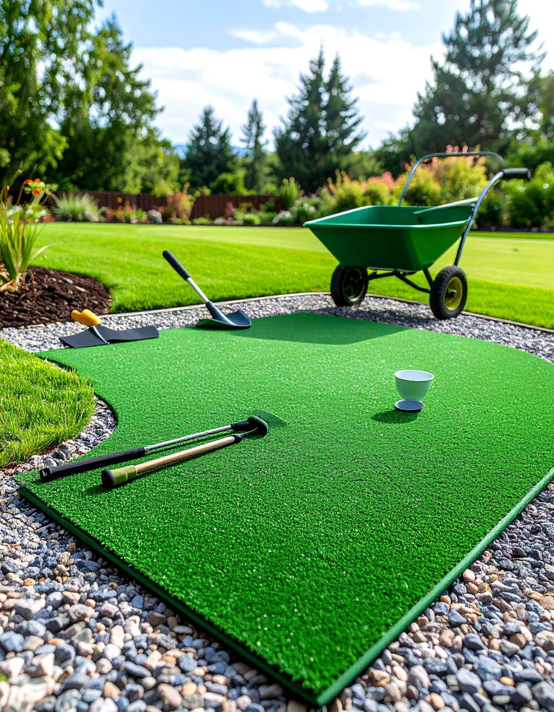 Budget Friendly DIY Putting Green Kit - 20 Backyard Putting Green Ideas