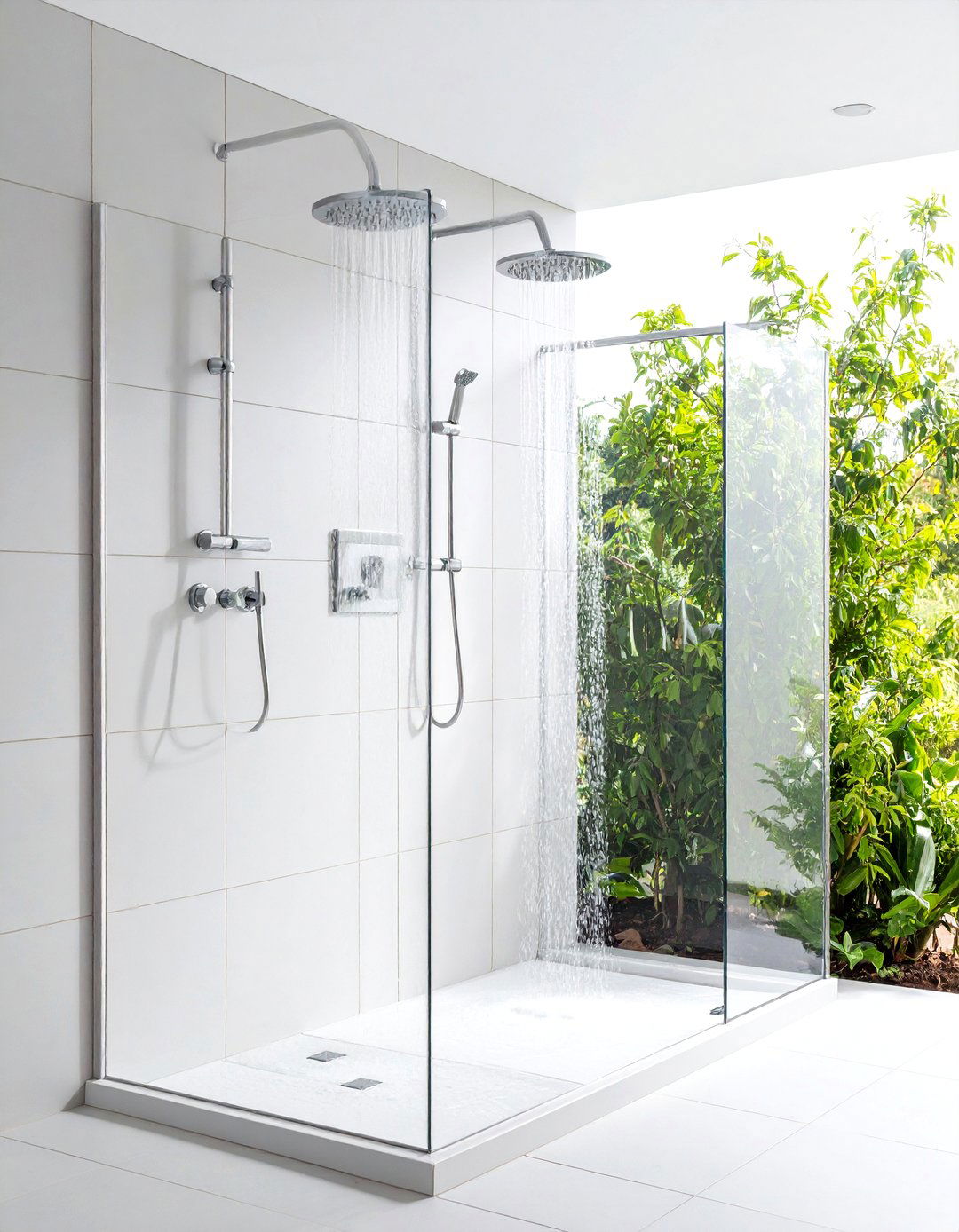 Budget Friendly Double Shower Refresh - 20 Double Shower Ideas