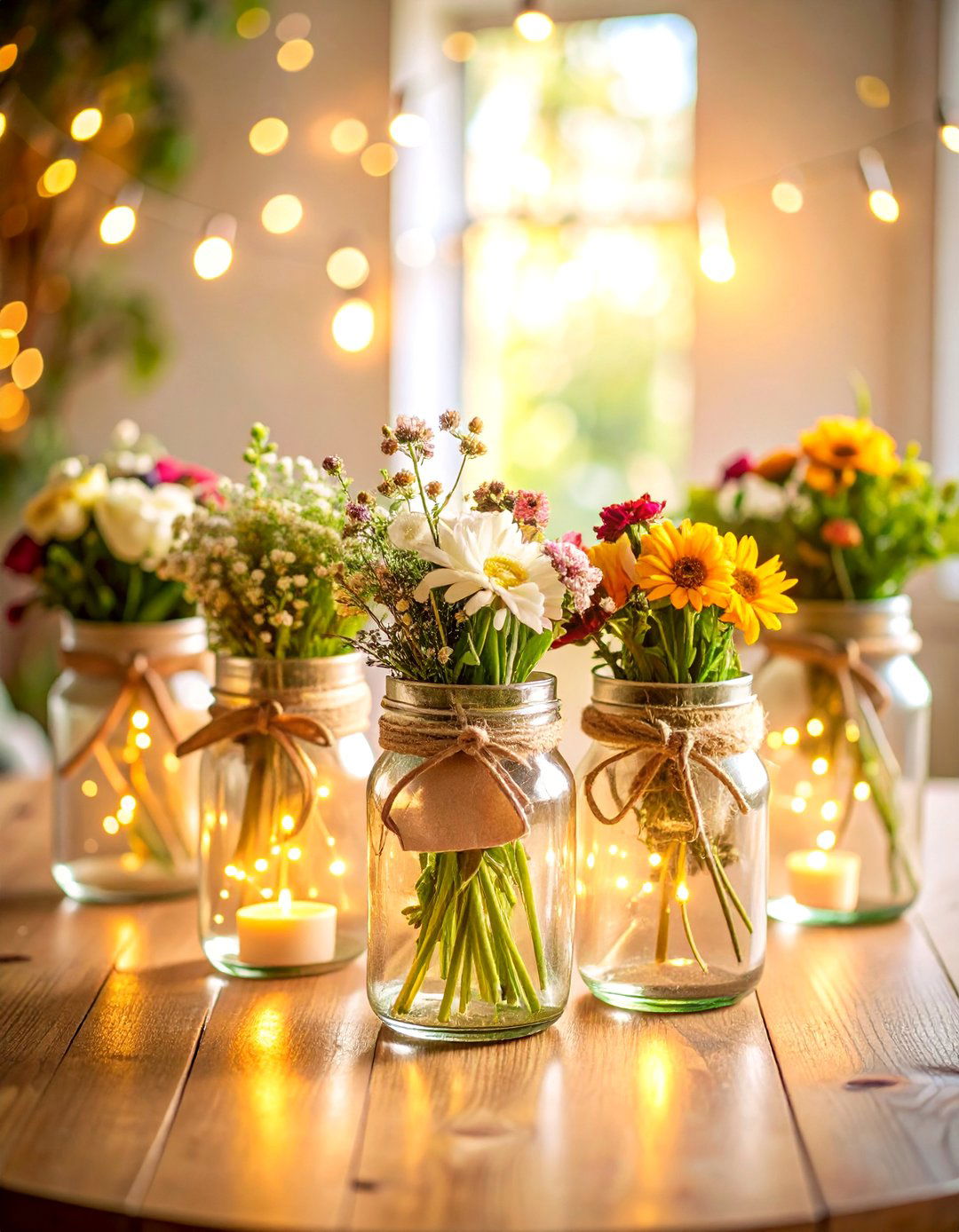 Budget Friendly Mason Jar Centerpieces - 20 Centerpiece Ideas