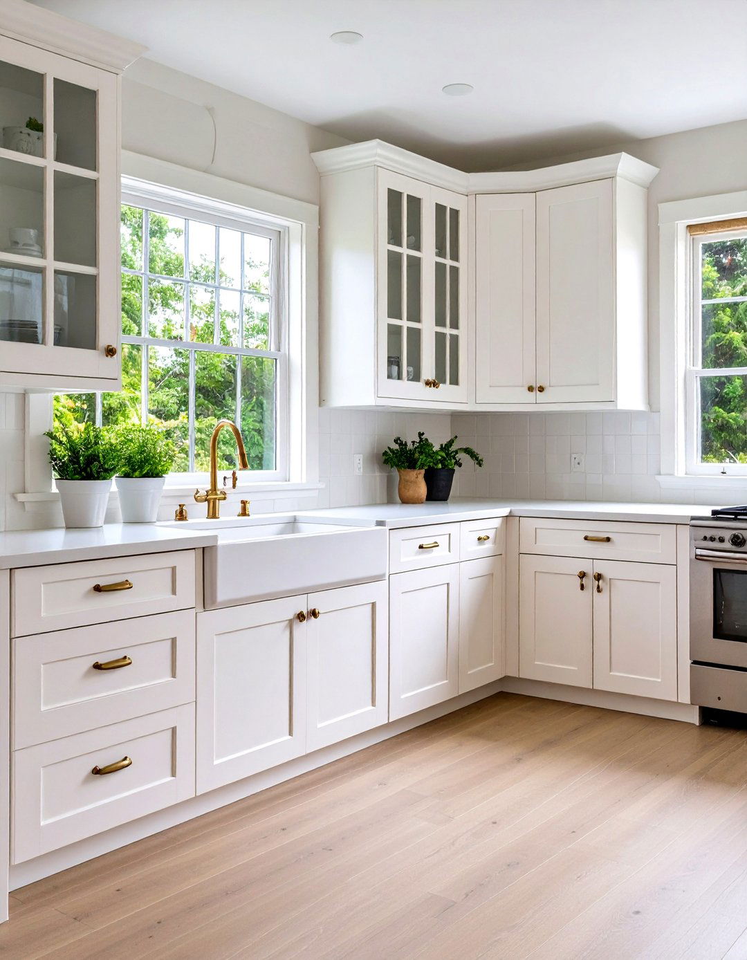 Budget Smart DIY Repainting to Off white Glory - 25 Off-white Kitchen Cabinets
